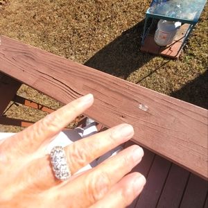 .925 silver band with "diamonique stones"!